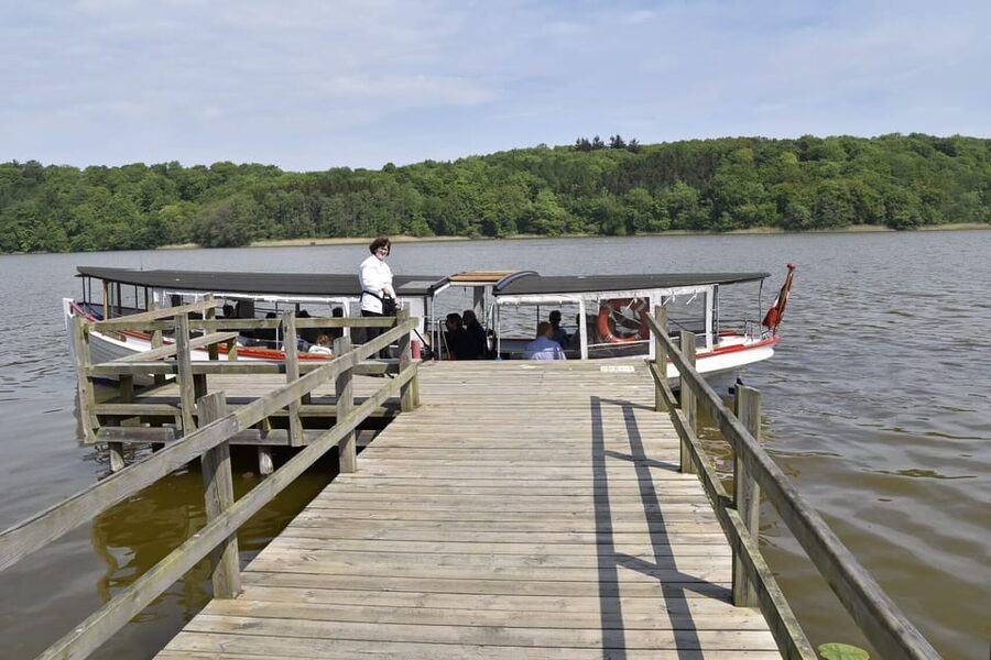 Lyngby & Bagsværd Lake: Baadfarten Boat Ride - Aldershvile Slotspavillon and open parkland